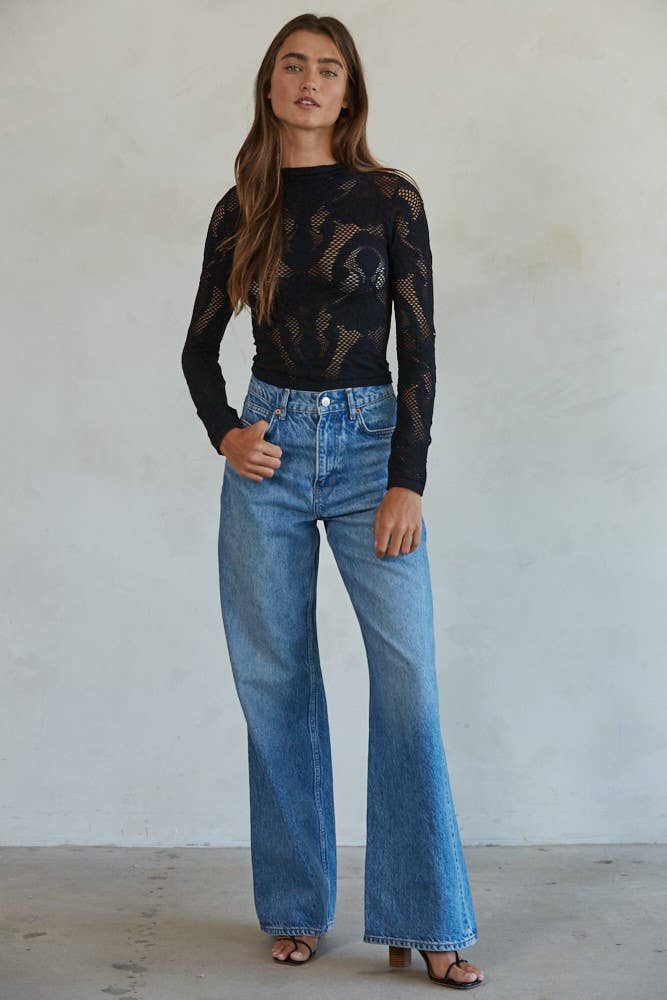 The Ophelia LS Mock Neck Top