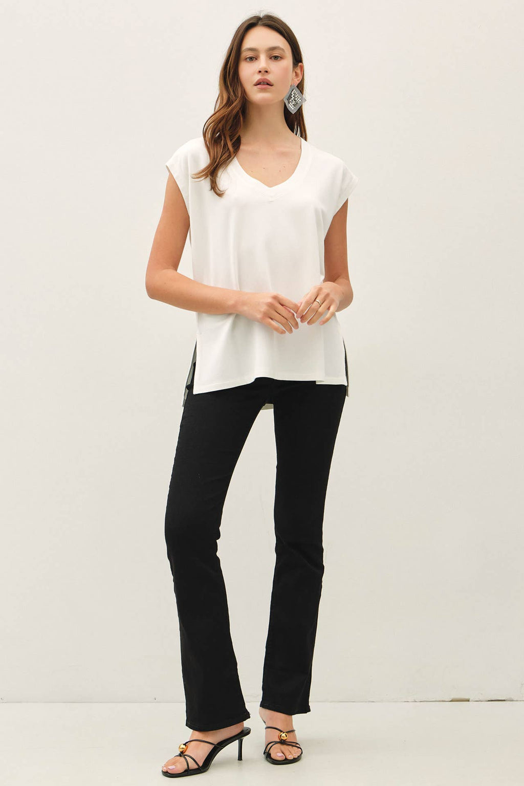 The Georgia Sleeveless French Terry Top