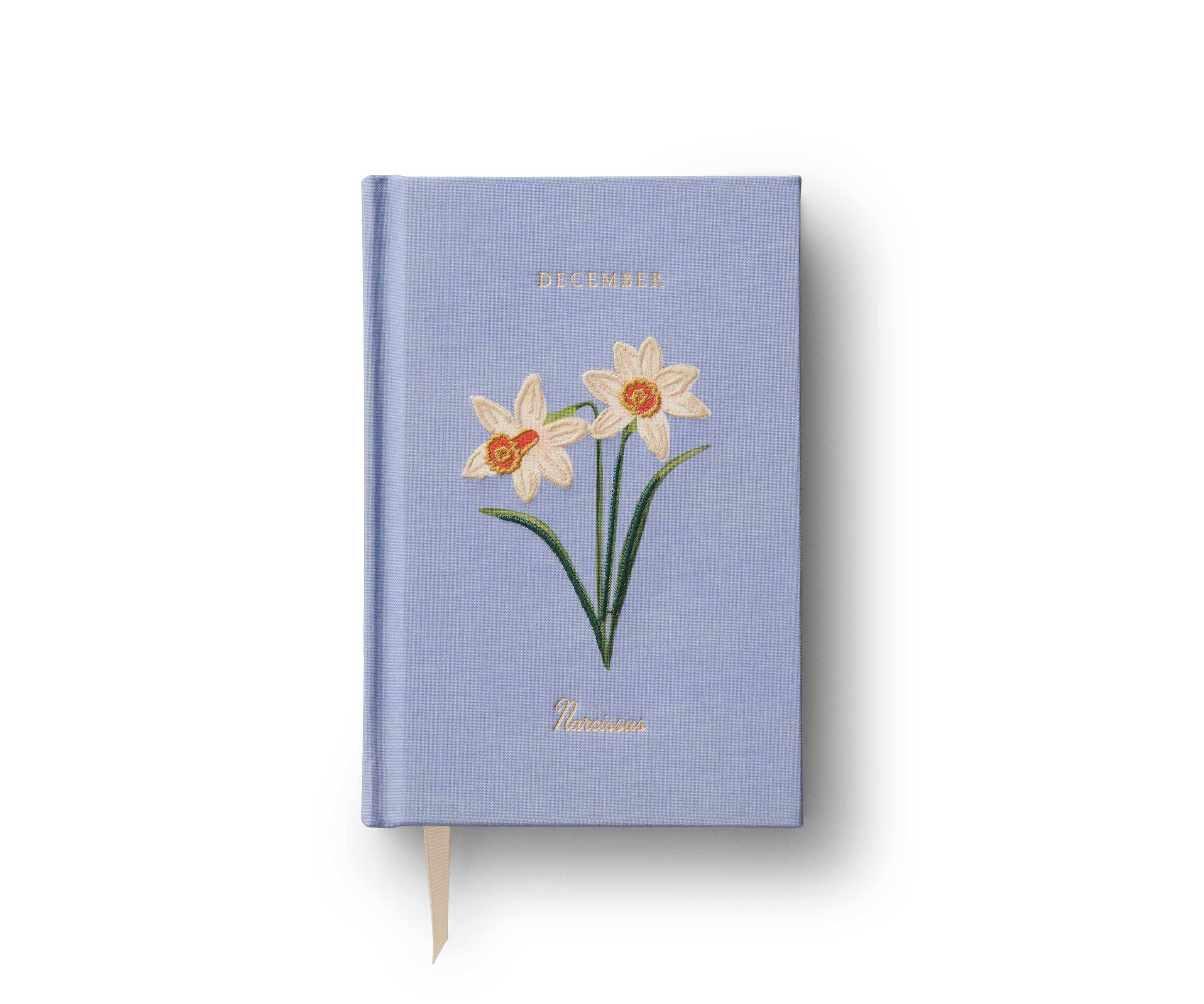 Birth Month Mini Embroidered Journal - December