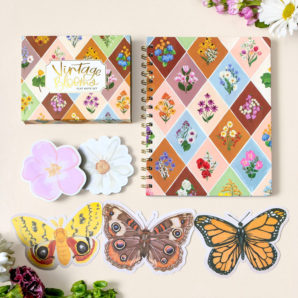 Vintage Blooms Brier Rose Sticky Notes