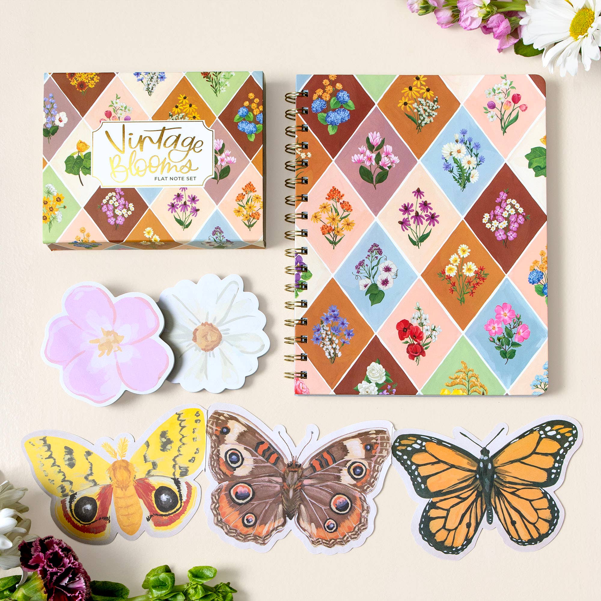 Vintage Blooms Brier Rose Sticky Notes