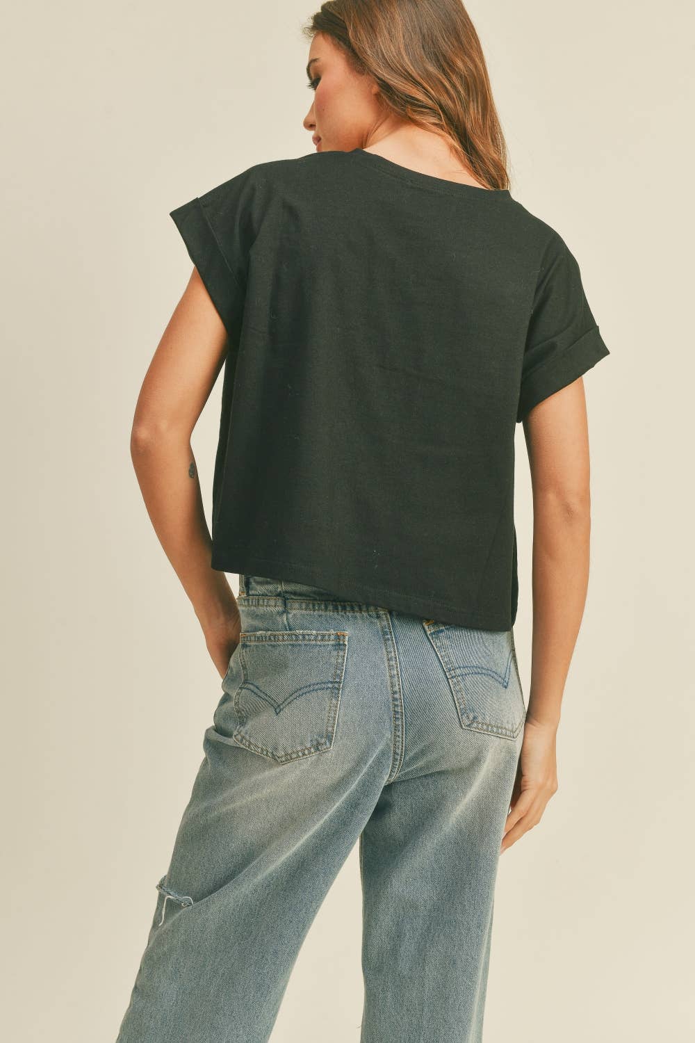 The Stormi Cuffed Sleeve Tee