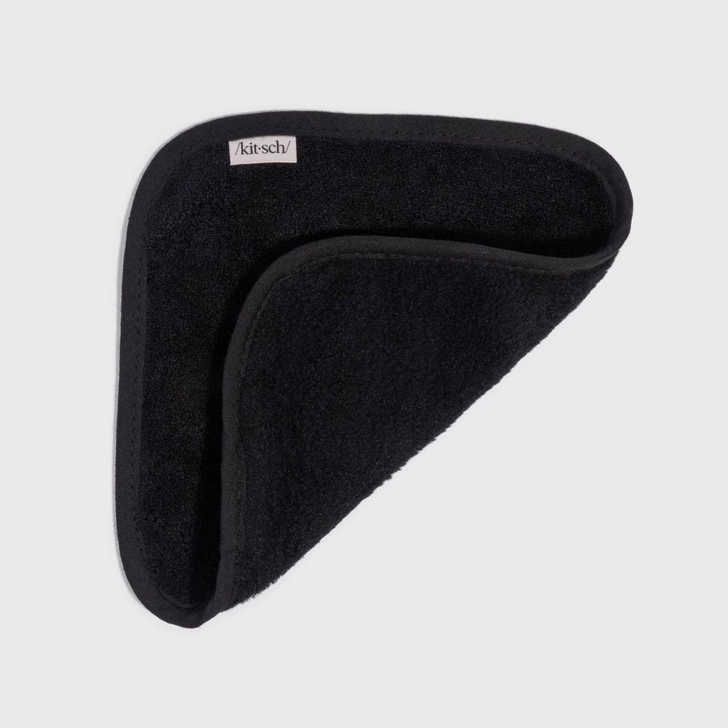 Microfiber Face Towels 3pc Set - Black