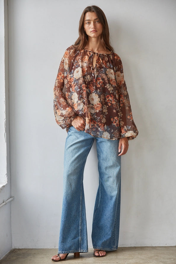 The Reese Floral Long Sleeve Blouse