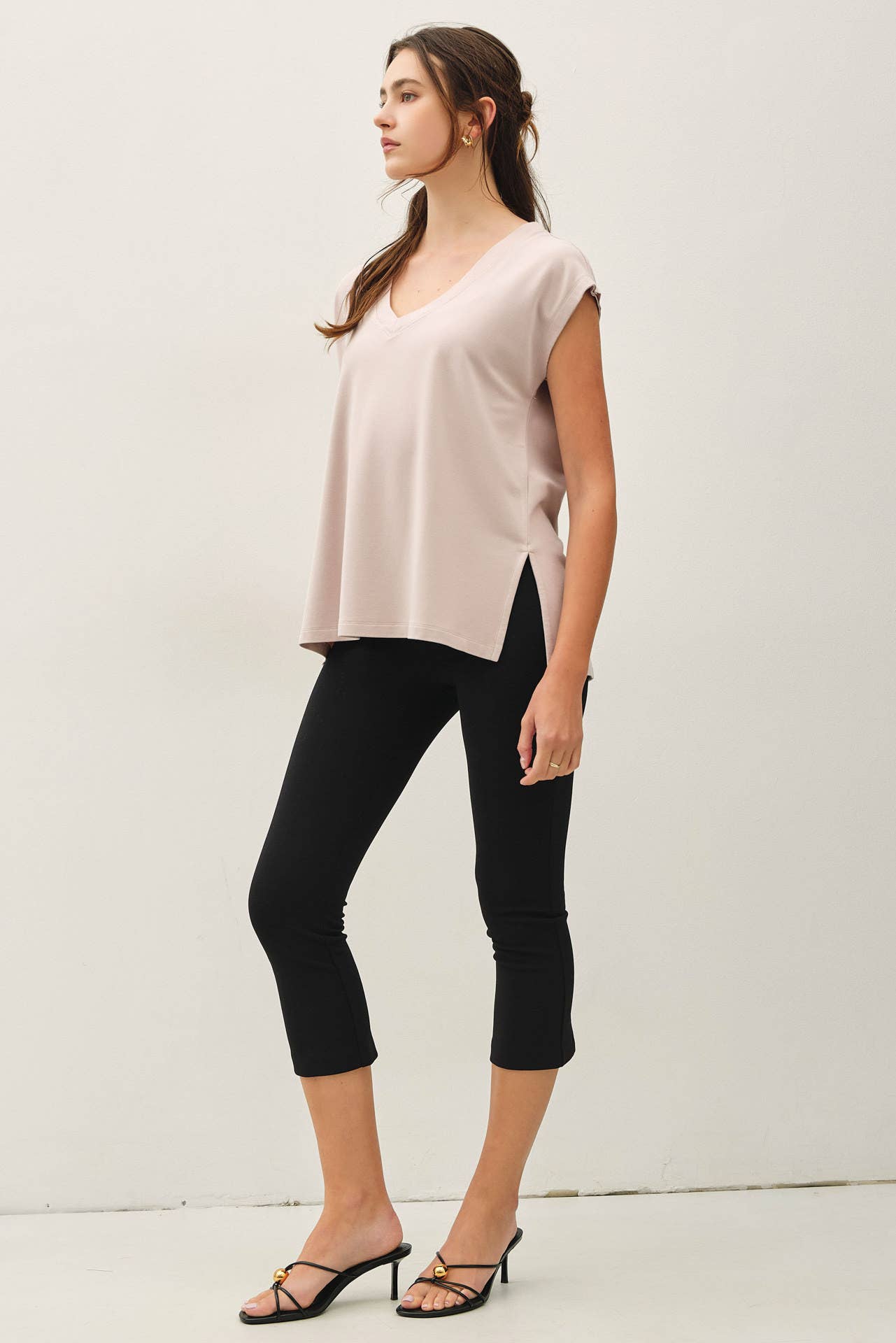 The Georgia Sleeveless French Terry Top