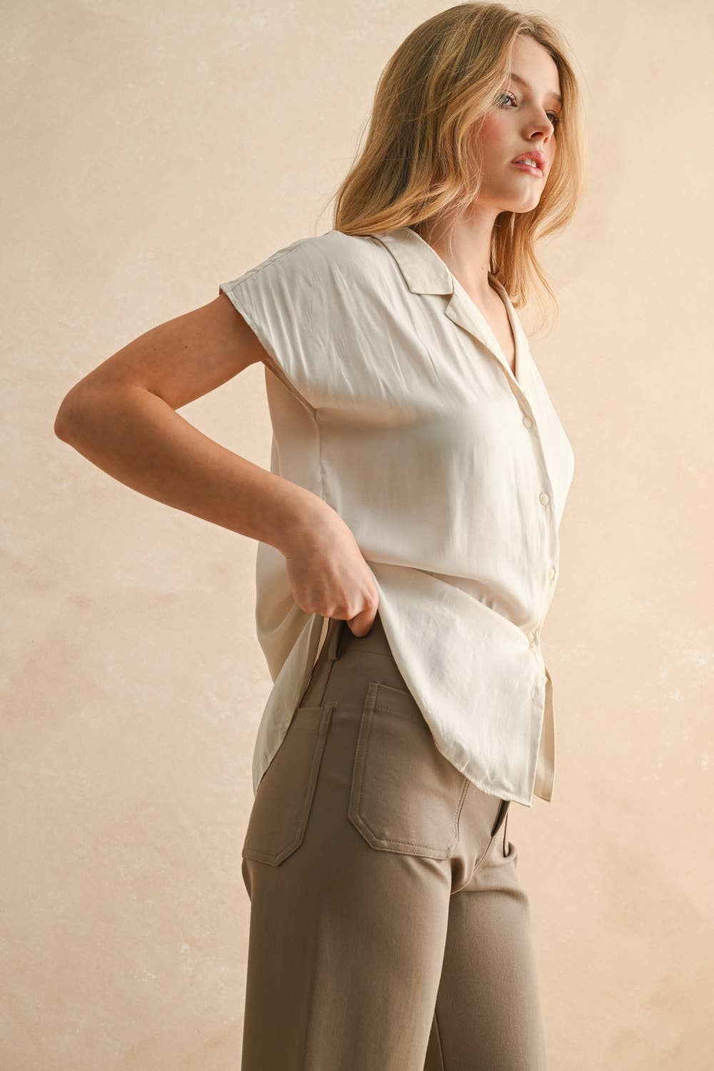 The Adaline Cap Sleeve Top
