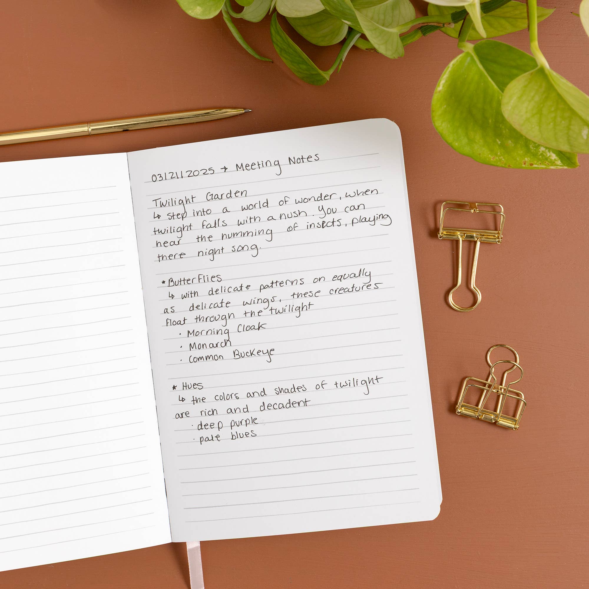 Garden Blooms Lined Journal
