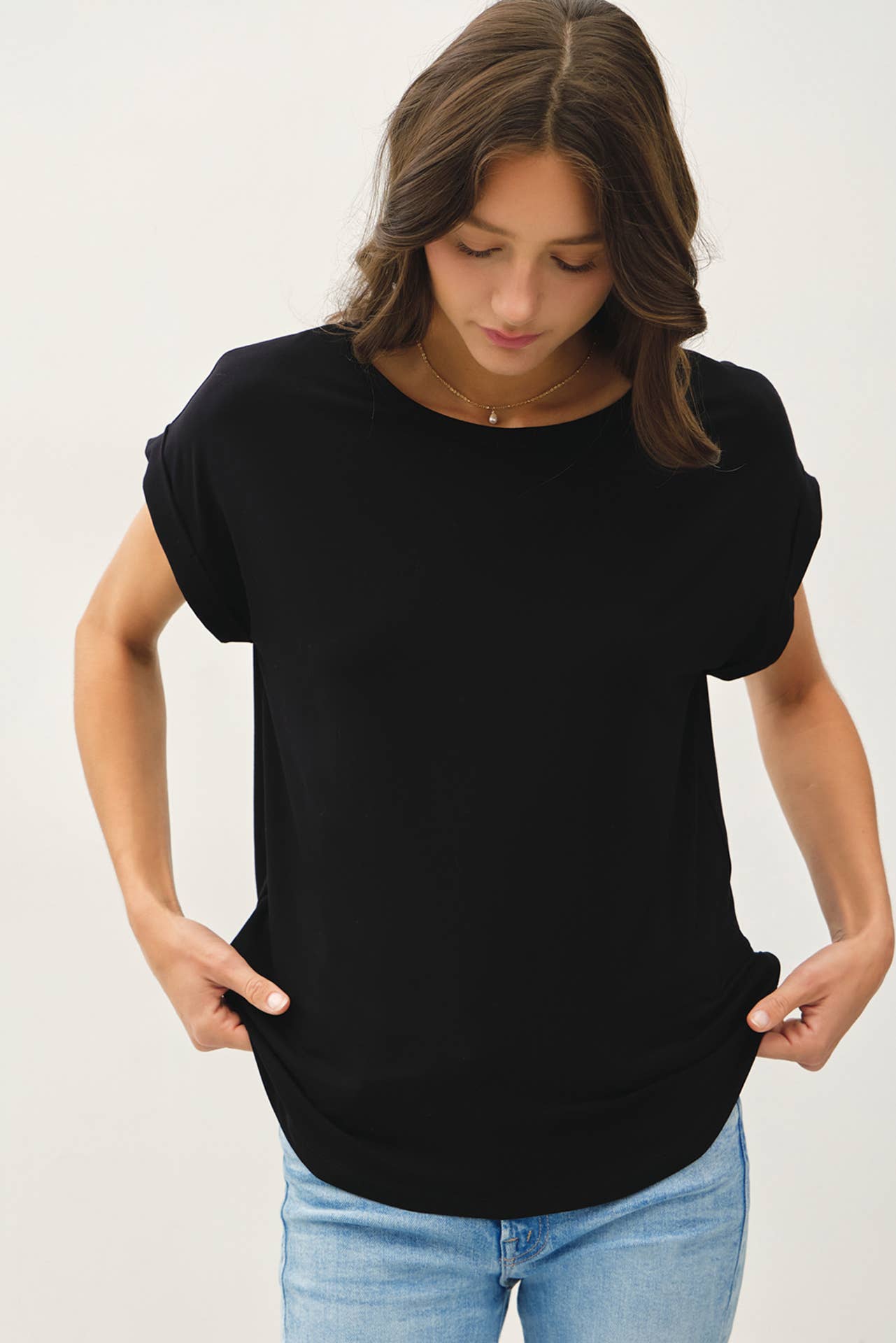 The Dahlia Dolman Cap Sleeve Tee