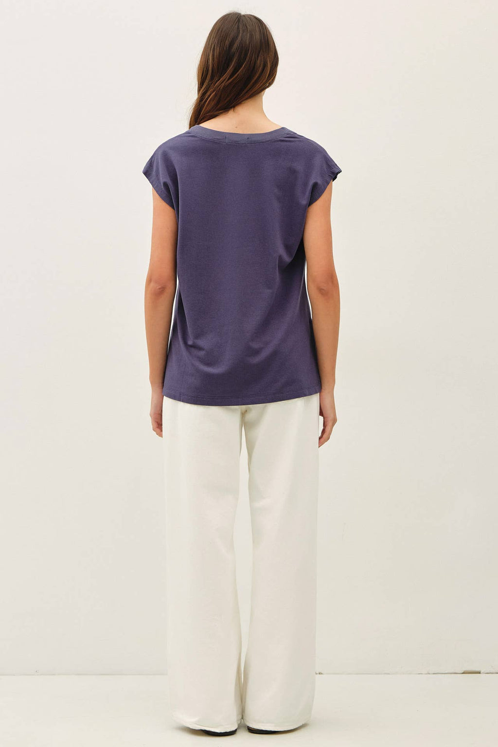 The Georgia Sleeveless French Terry Top