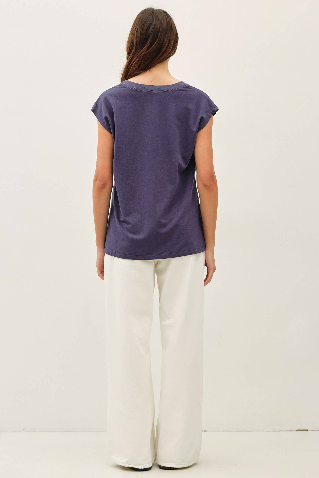 The Georgia Sleeveless French Terry Top
