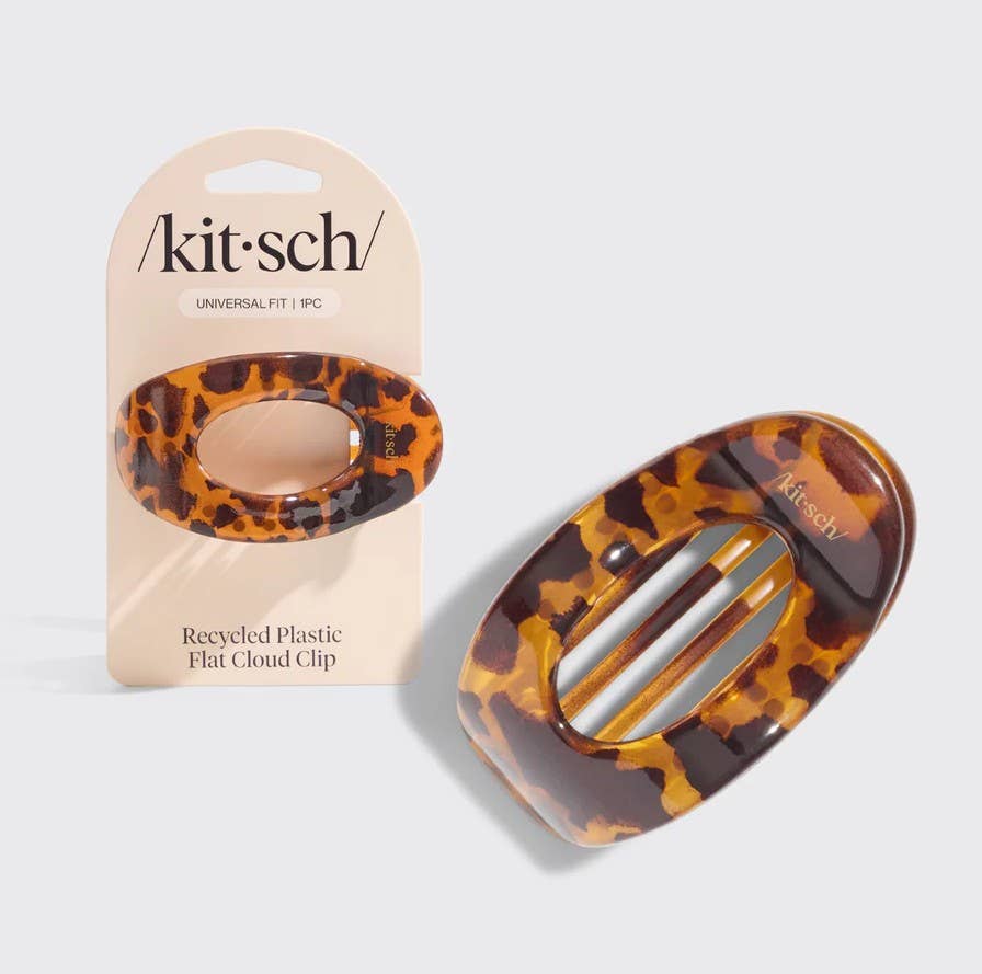 Recycled Plastic Medium Flat Cloud Clip - Tort