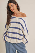 The Willa Stripe Slouchy Sweater