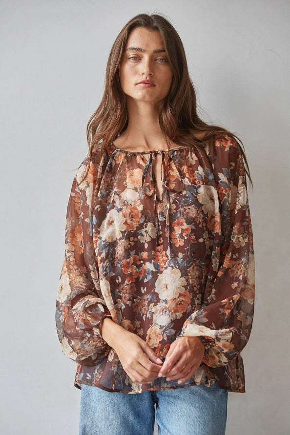 The Reese Floral Long Sleeve Blouse