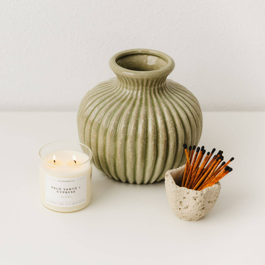 Palo Santo + Cypress - Glass Tumbler Soy Candle