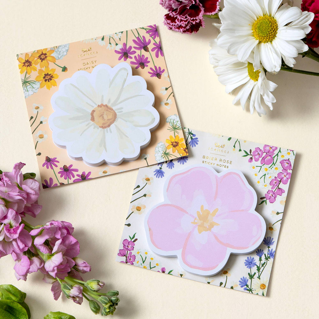 Vintage Blooms Brier Rose Sticky Notes