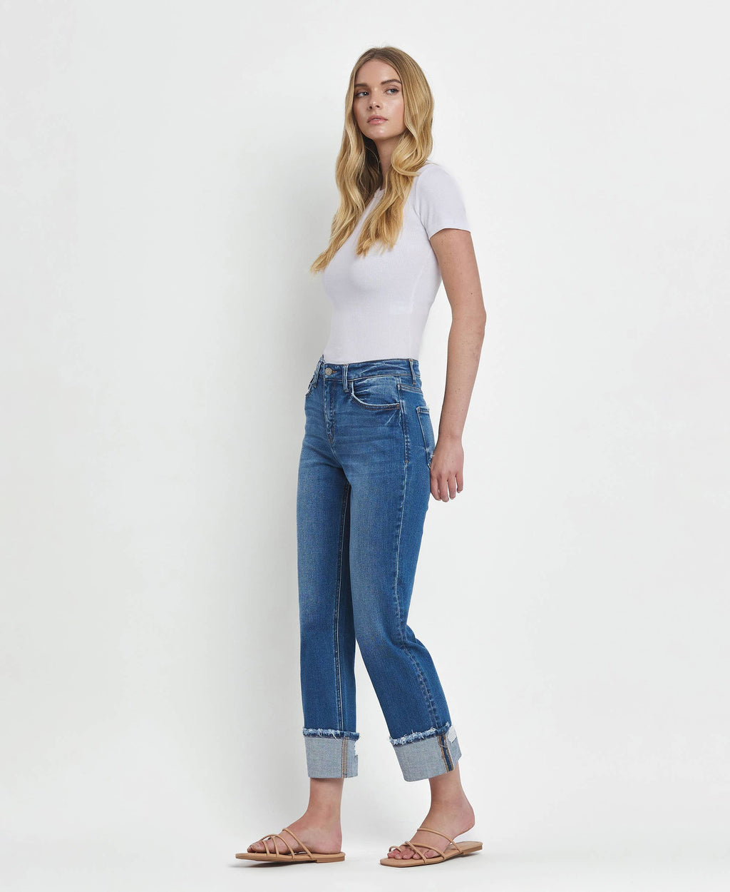 Daphne High Rise Cuffed Jeans
