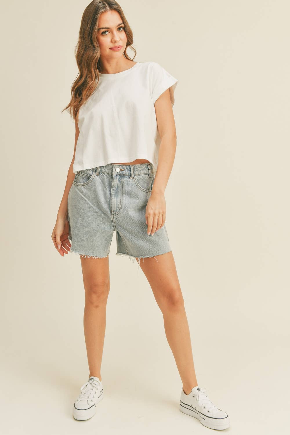 The Stormi Cuffed Sleeve Tee