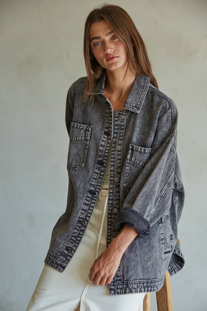 The Cindi Washed Denim Jacket