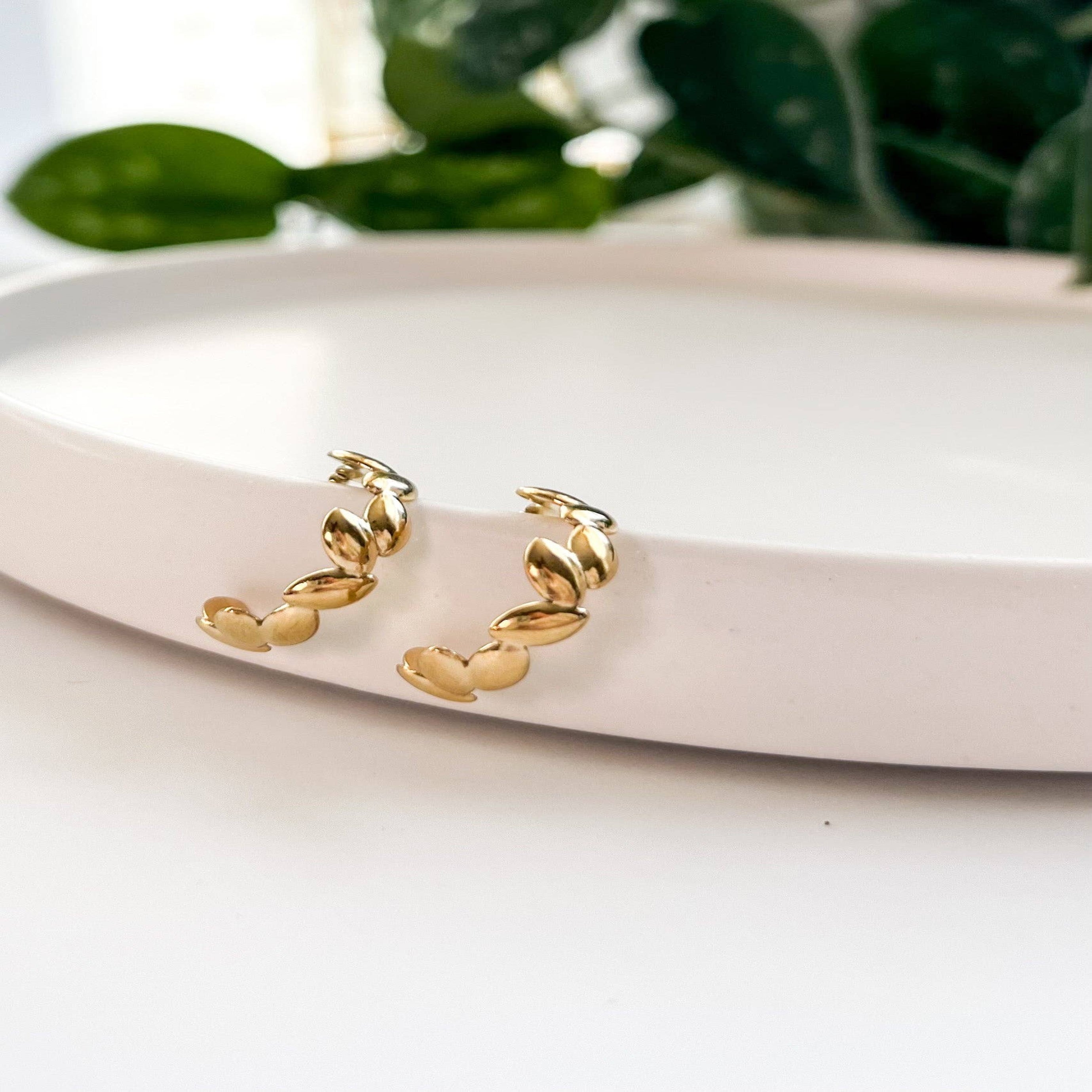 Gold Devil’s Ivy Hoops
