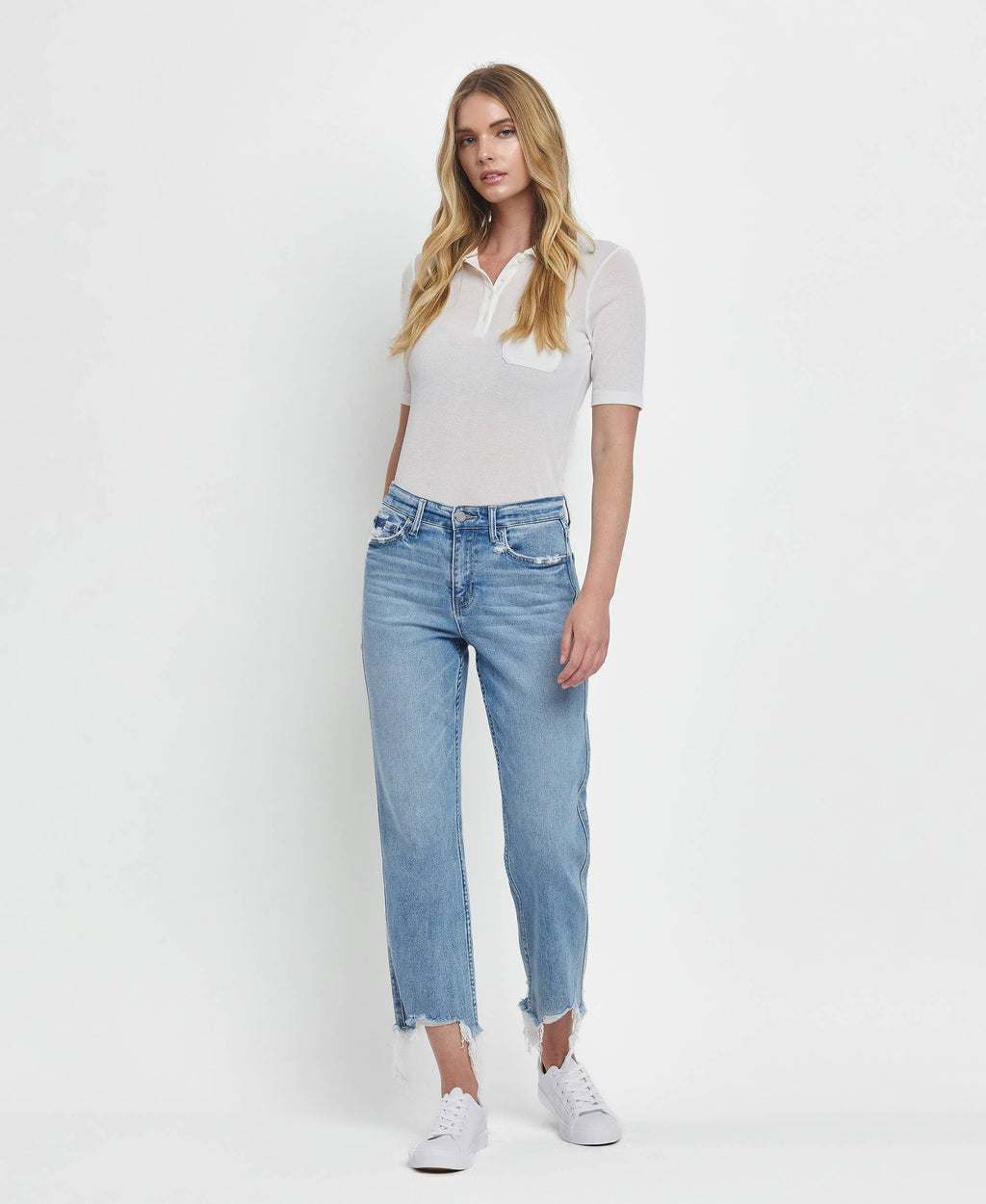 Fondly High Rise Regular Straight Jeans
