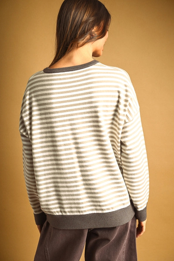 The Debra Striped Multi Color Sweater