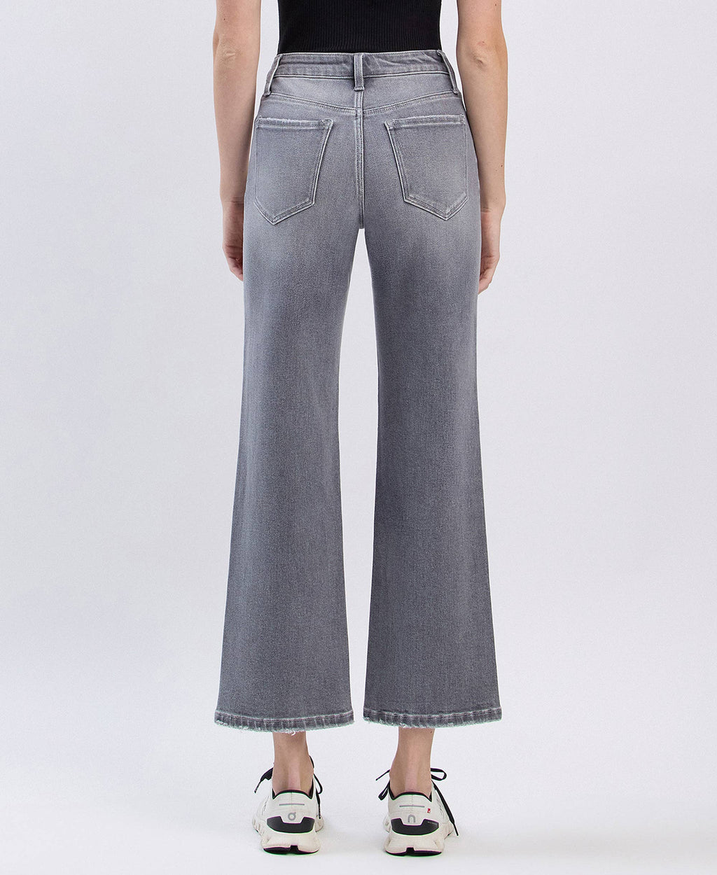 River Eden High Rise Ankle Slim Wide Jeans