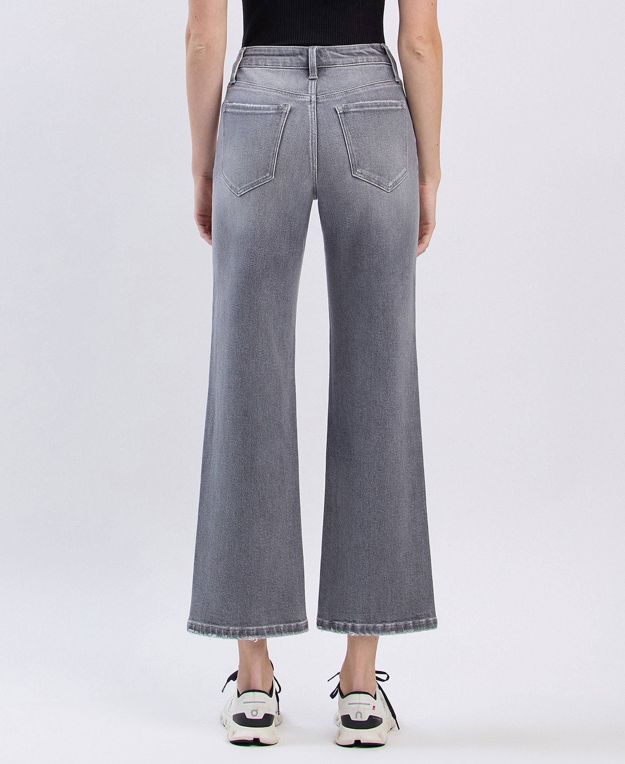 River Eden High Rise Ankle Slim Wide Jeans