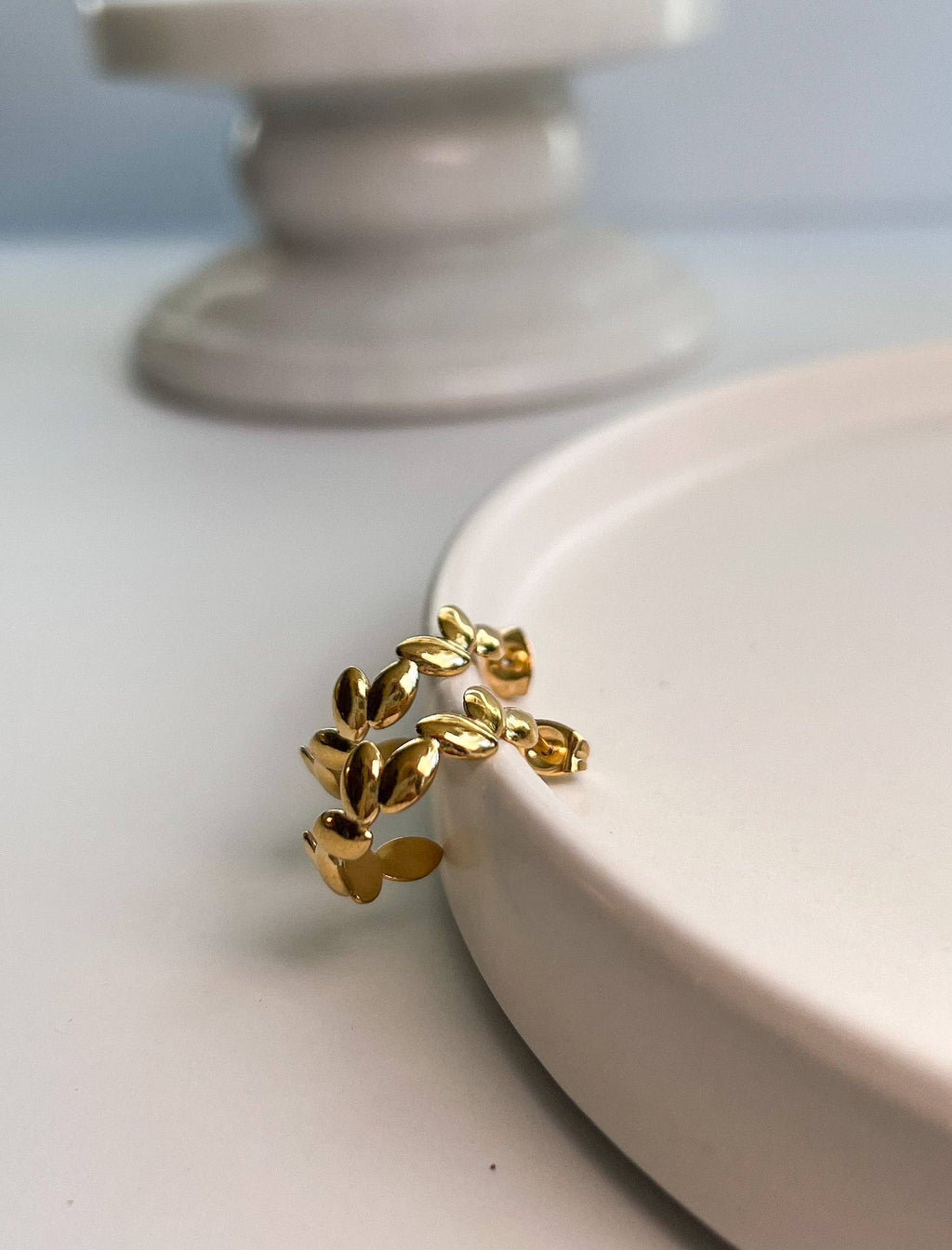 Gold Devil’s Ivy Hoops