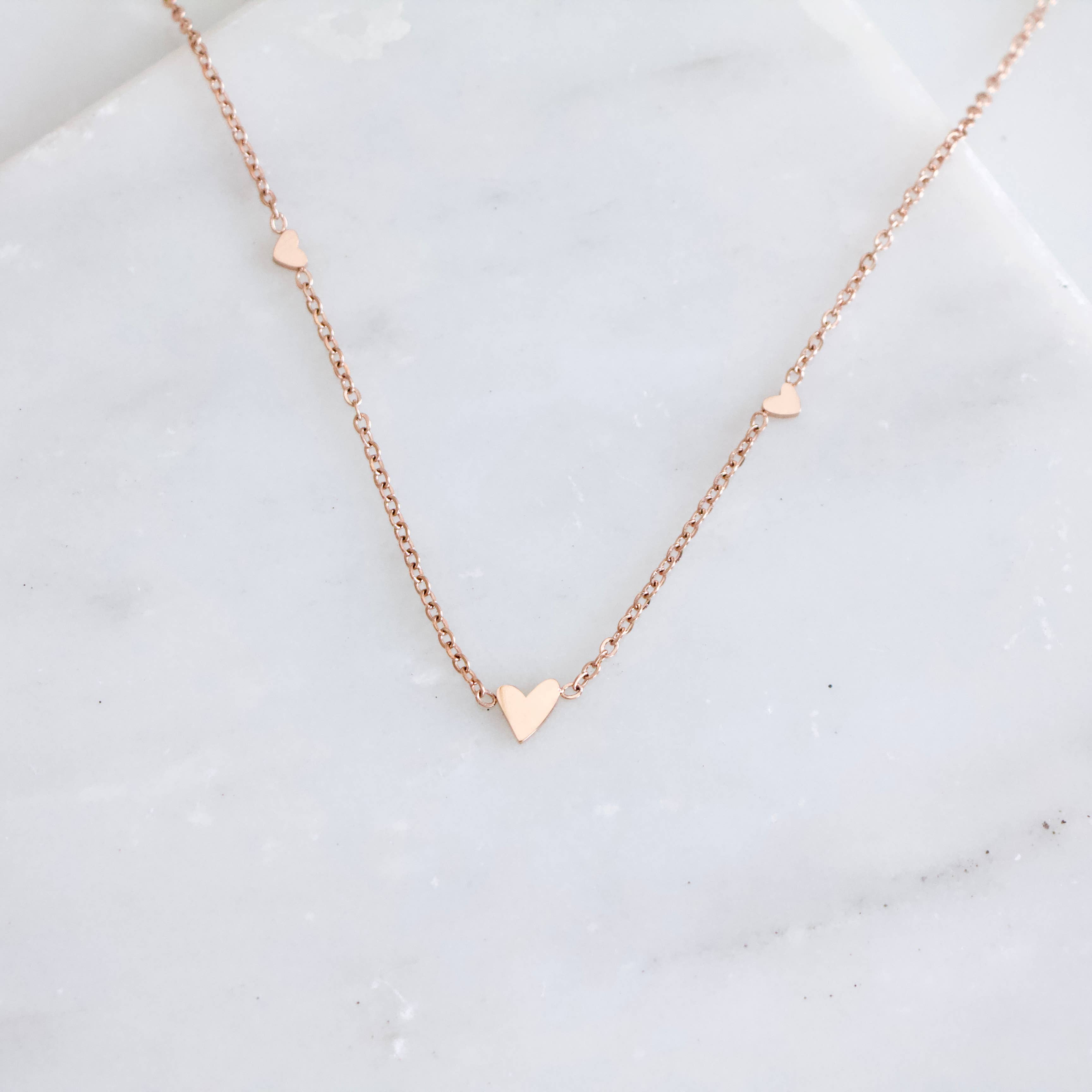Triple Heart Necklace - Waterproof